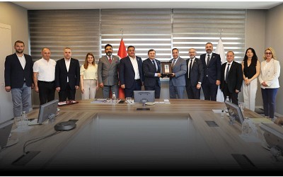 PLASFED Heyetinden İHBİR Başkanı Kazım Taycı'ya Nezaket Ziyareti