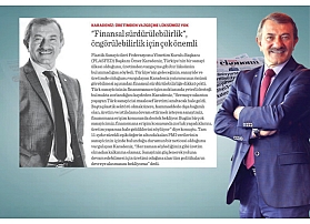 Karadeniz, finansal sürdürülebilirliğin önemini Ekonomi gazetesi için anlattı