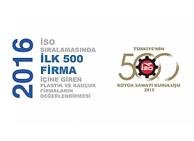 2016 İSO Sıralamasında İlk 500 Firma İçine Giren Plastik ve Kauçuk Firmalarının Değerlendirmesi 2016 İSO Sıralamasında İlk 500 Firma İçine Giren Plastik ve Kauçuk Firmalarının Değerlendirmesi