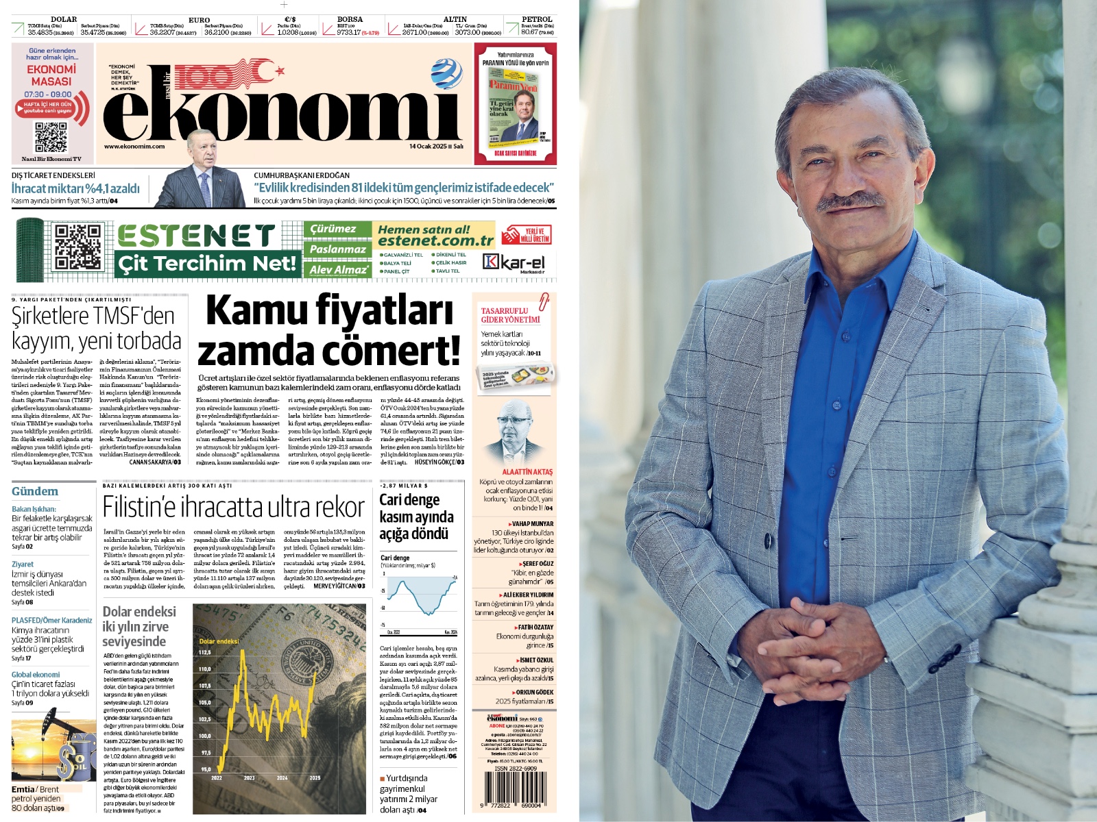 PLASFED Başkanı'nın açıklamaları Ekonomi Gazetesi'nde geniş yer buldu